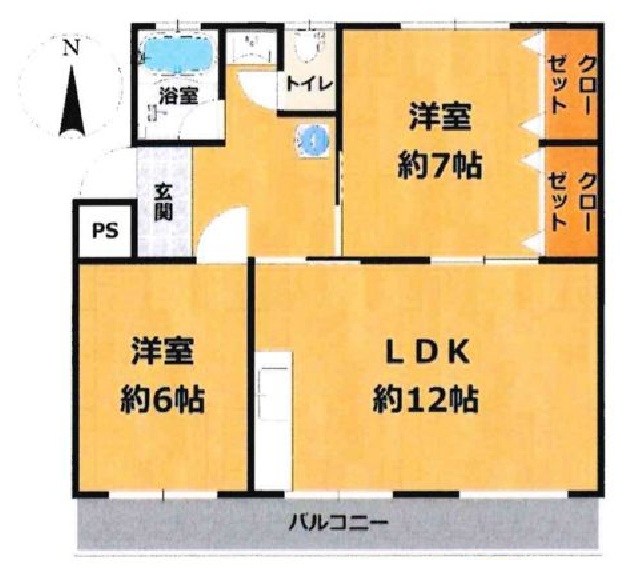 城南ハイツ 間取り図