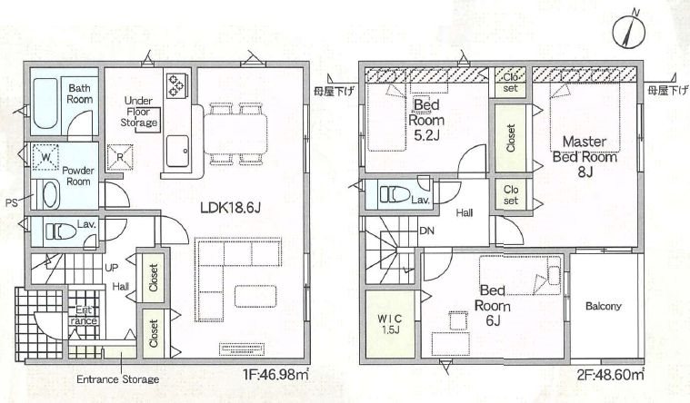 長尾西町3丁目Cradlegarden全4棟新築分譲4号棟 間取り図