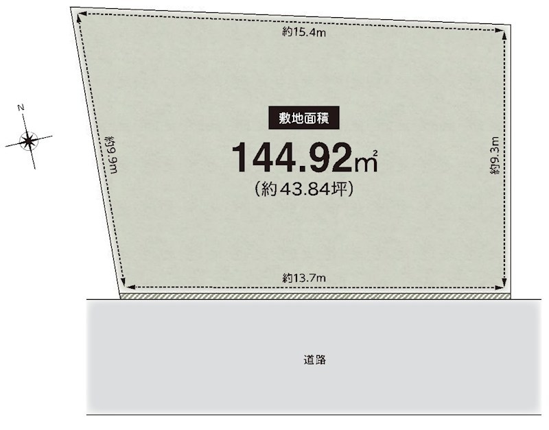 高槻市北大樋町 売土地 間取り図