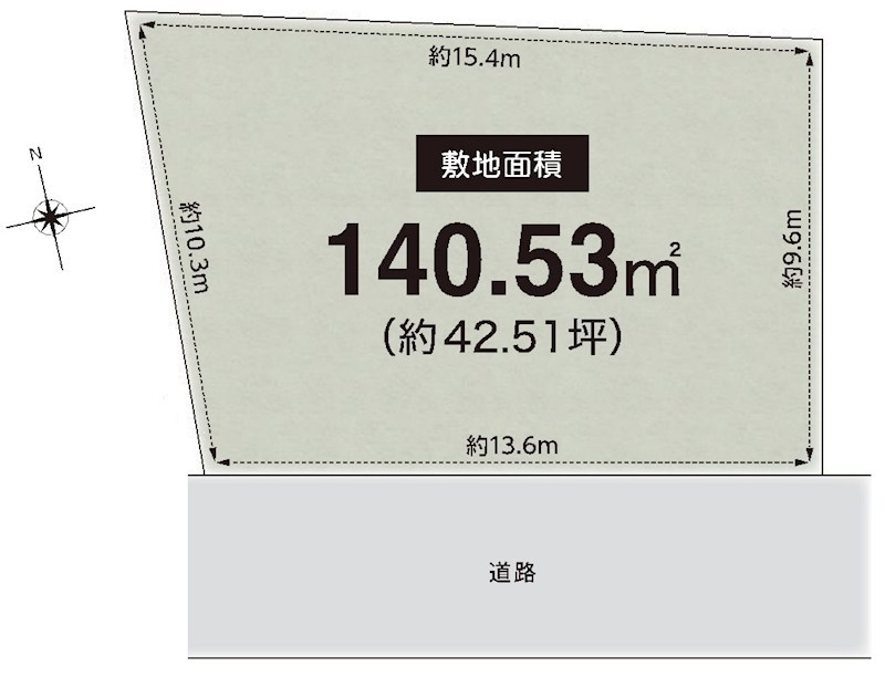 高槻市北大樋町 売土地 間取り図