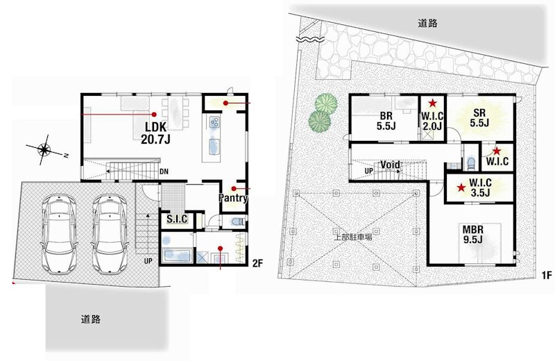 茨木市北春日丘2丁目　新築一戸建 間取り図