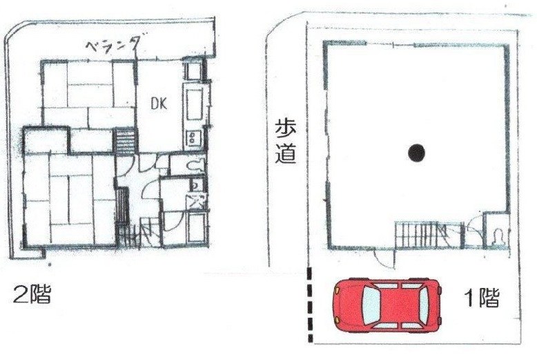 高槻市津之江町2丁目　店舗付住宅 間取り図