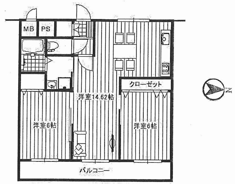 シャンボール茨木 間取り図