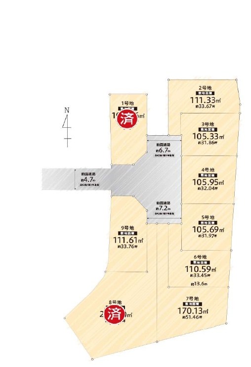 高槻市氷室町1丁目　売土地　2号地 間取り図