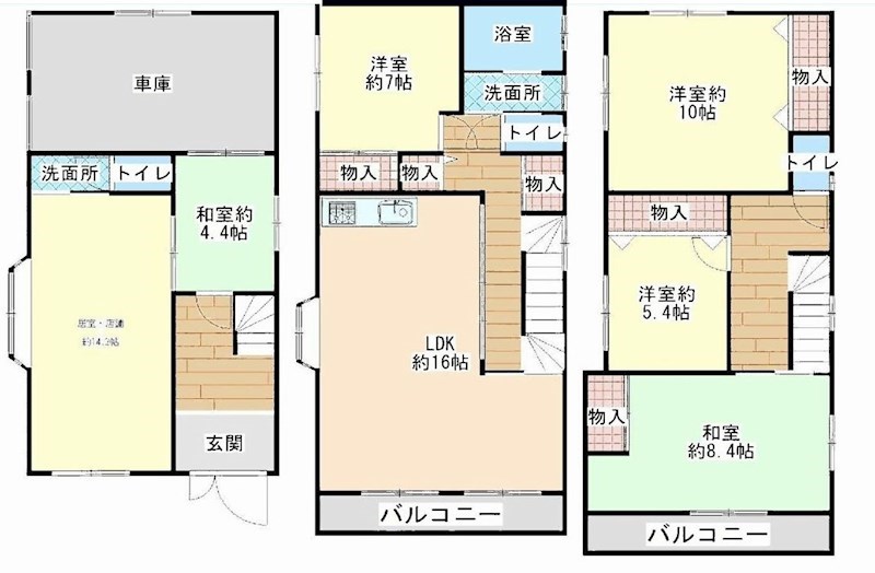 摂津市鳥飼西4丁目　中古一戸建　収益物件 間取り図