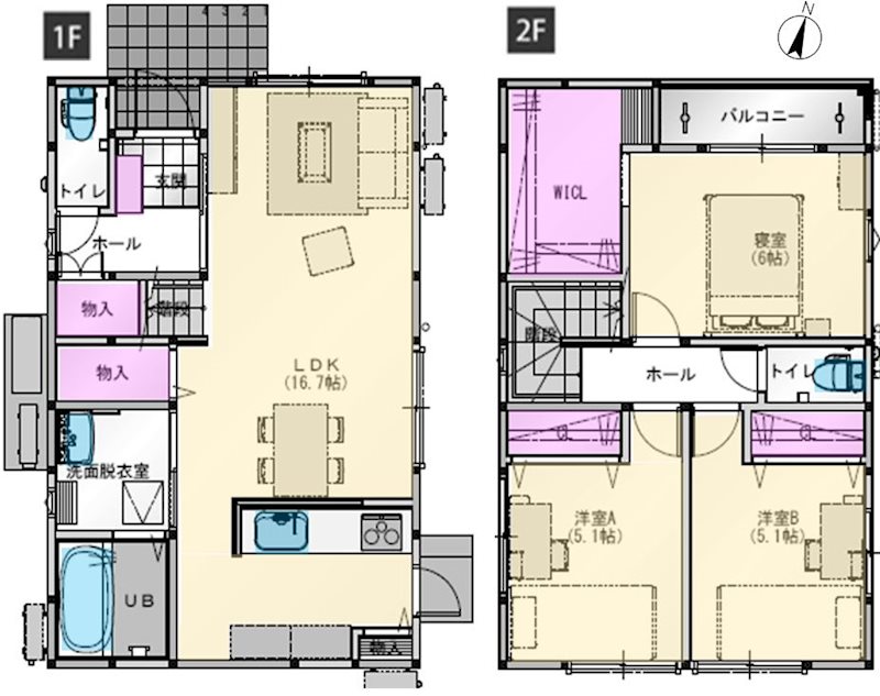 山之上三丁目限定1邸新築分譲住宅 間取り図