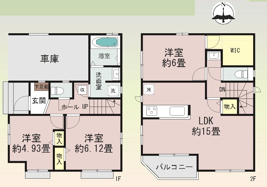 高槻市唐崎西2丁目　新築一戸建 間取り図