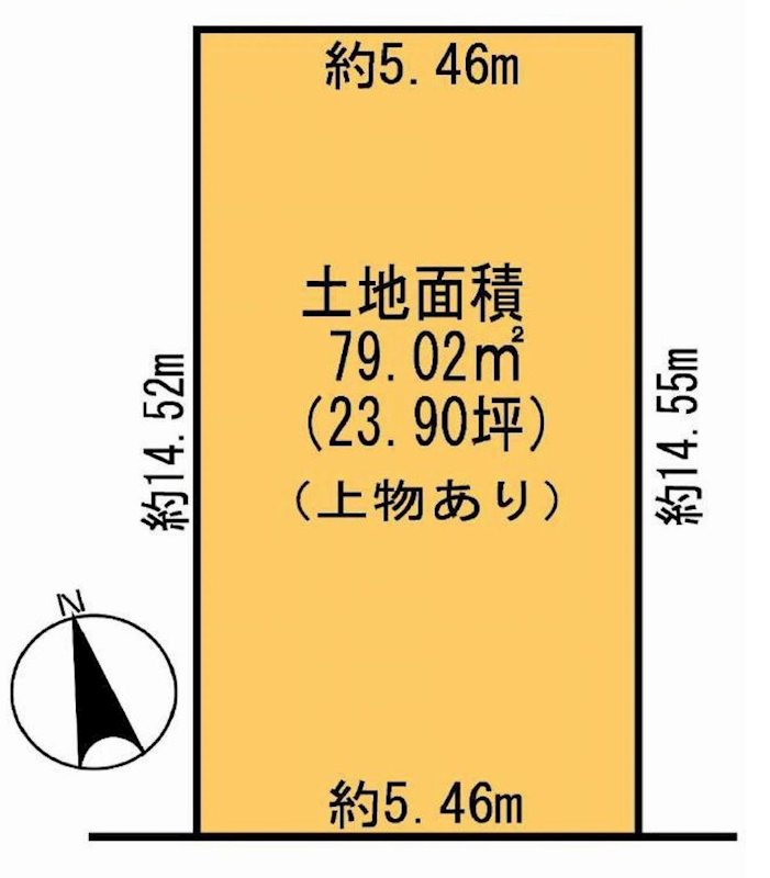 茨木市水尾3丁目　売土地 間取り図