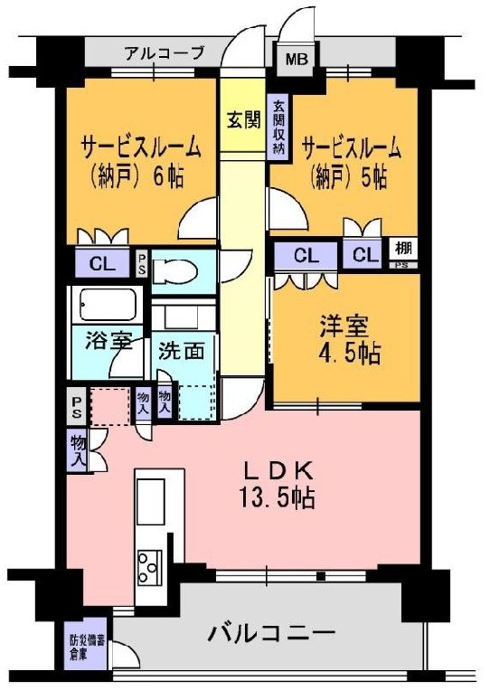 レ・ジェイド高槻南松原Bright 間取り図