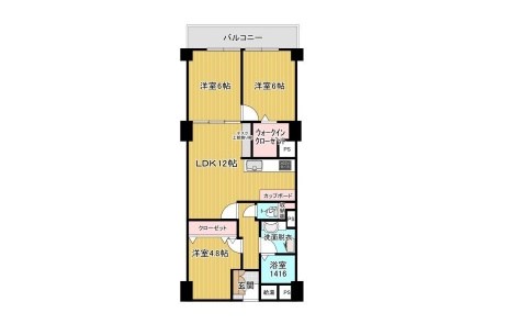 日商岩井高槻マンション 間取り図