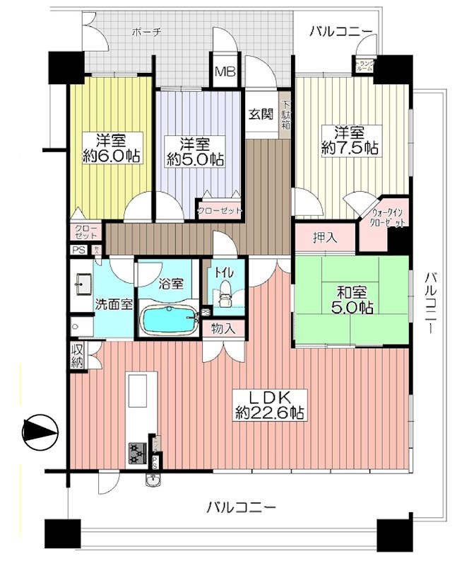 アリスト吹田新芦屋ヒルズ 間取り図