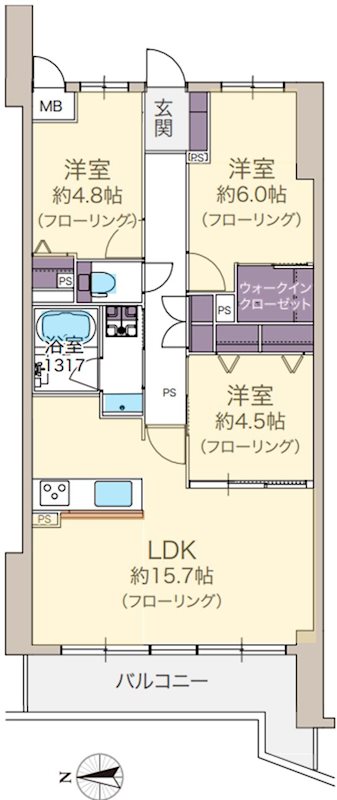 藤和ライブタウン枚方公園 間取り図