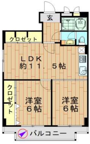 サンコーポ高槻阿武野   間取り図