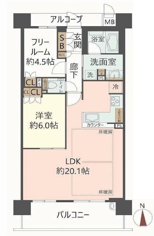 ブランニード千里丘 間取り図