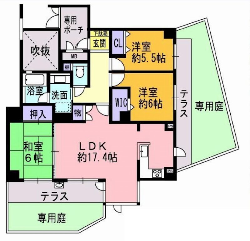 ダイアパレス南春日丘   間取り図