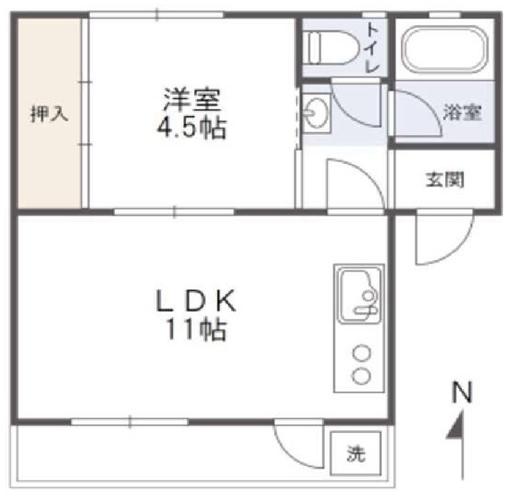 土橋住宅 間取り図