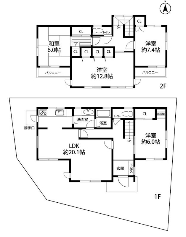 茨木市山手台7丁目　中古一戸建 間取り図