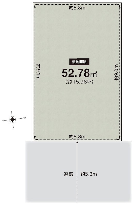 高槻市柱本6丁目　売土地 間取り図