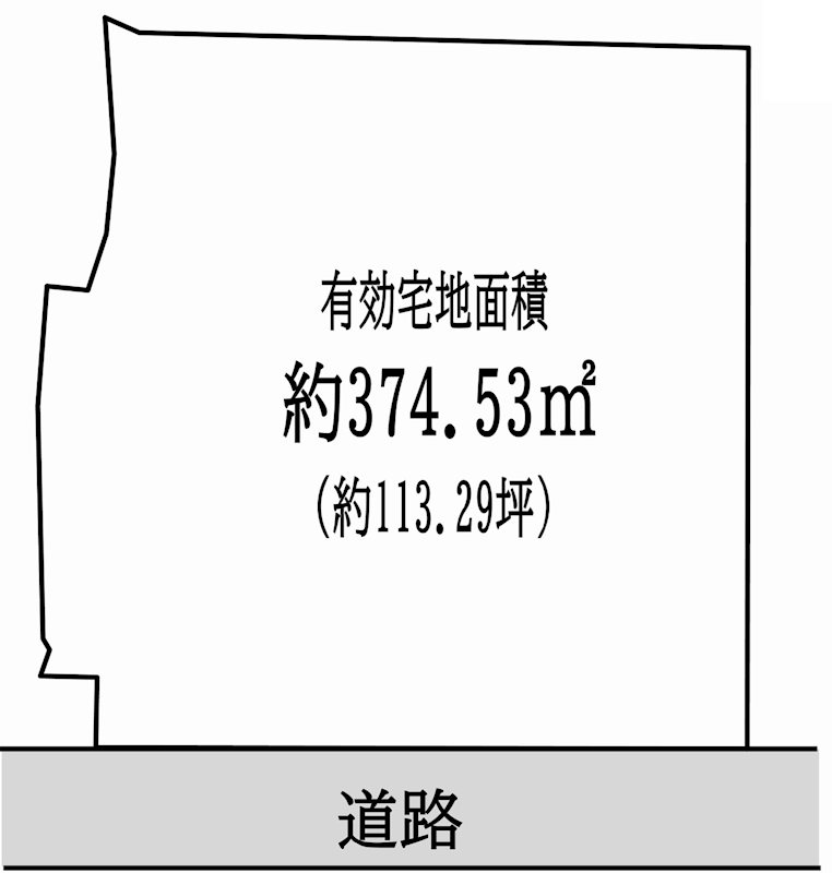 茨木市北春日丘4丁目　売土地  間取り図