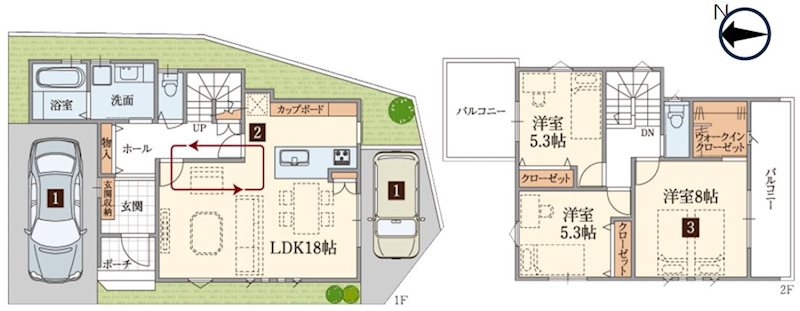 郡津5丁目限定1邸新築分譲住宅 (エスタシオン交野郡津) 間取り図