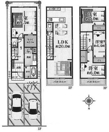 高槻市名神町　建築条件付売土地 間取り図