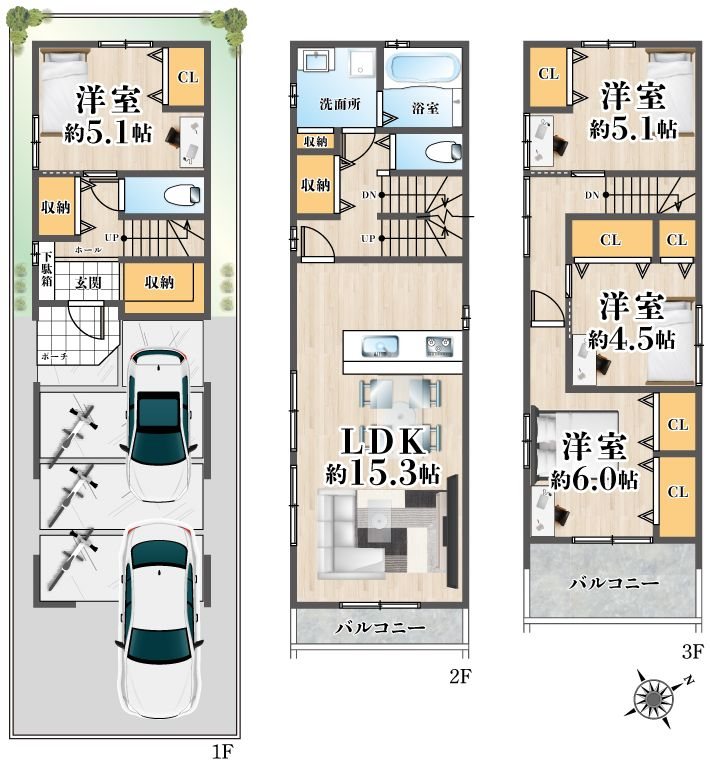 高槻市安満中の町　建築条件付き売り土地 間取り図