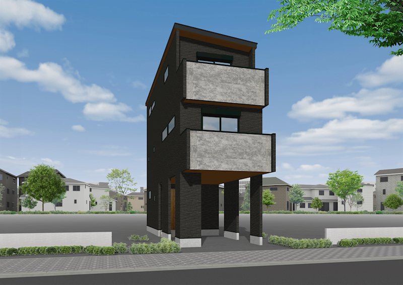 高槻市安満中の町　建築条件付き売り土地 外観