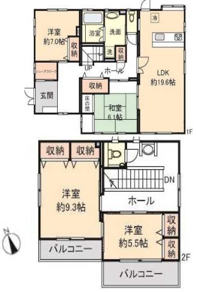 楠葉丘一丁目Beハイム 間取り図