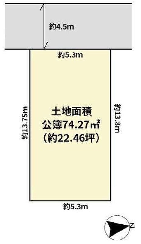 高槻市宮野町 売土地 間取り図