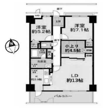アルティプラザ高槻 間取り図