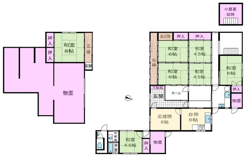 下田原一戸建 間取り図