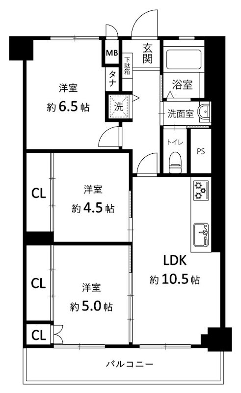 茨木駅前ビル 間取り図