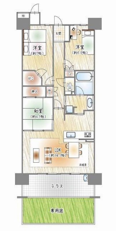 ミリカ・ヒルズⅡ街区 間取り図