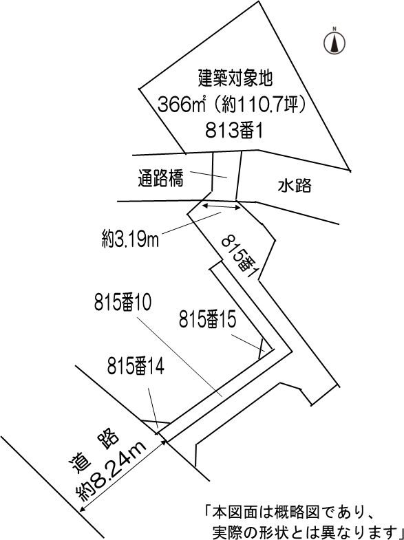 茨木市南春日丘2丁目　売土地 間取り図