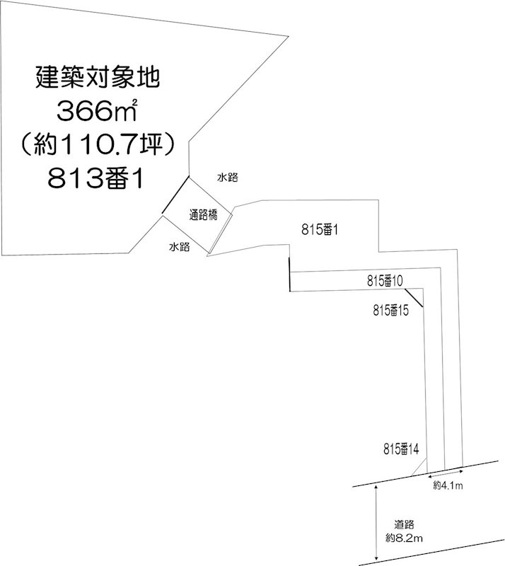 茨木市南春日丘2丁目　売土地 間取り図