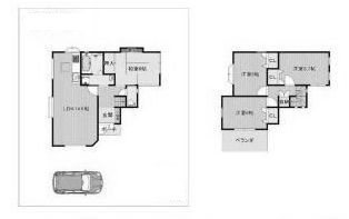 高槻市真上町5丁目　中古一戸建 間取り図
