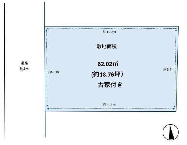 高槻市東天川2丁目　売土地 間取り図