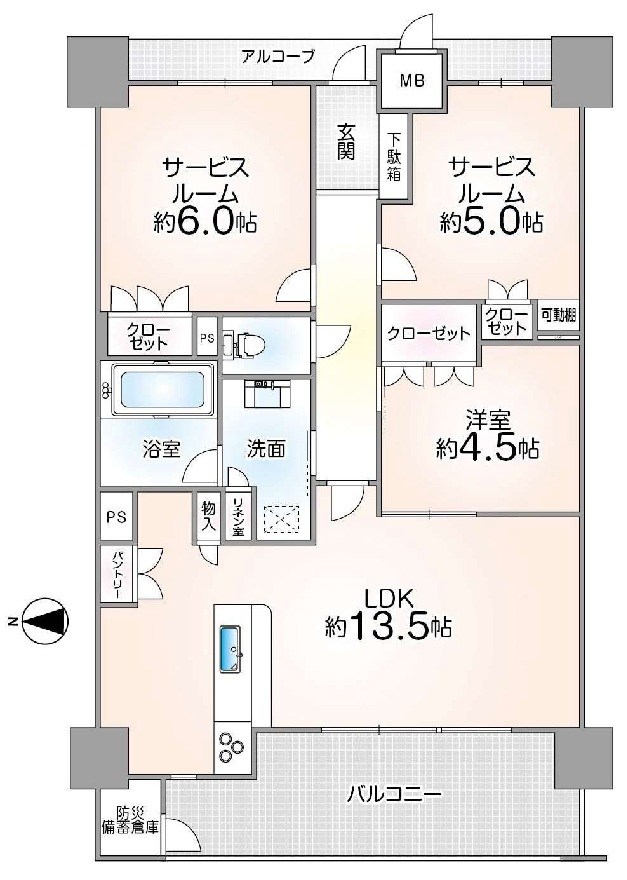 レ・ジェイド高槻南松原Bright 間取り図
