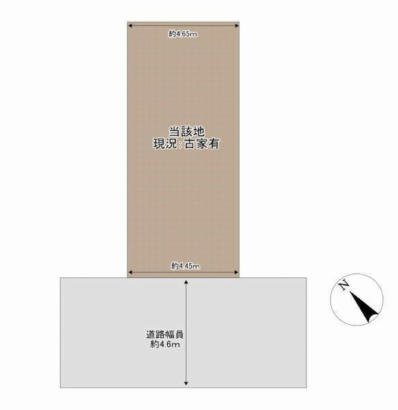 摂津市北別府町　売土地 間取り図