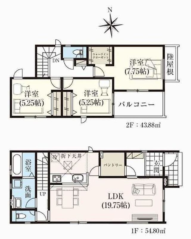 茨木市鮎川4丁目　新築一戸建 9号棟 間取り図