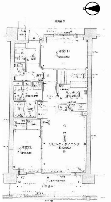 ジオ茨木中穂積 間取り図