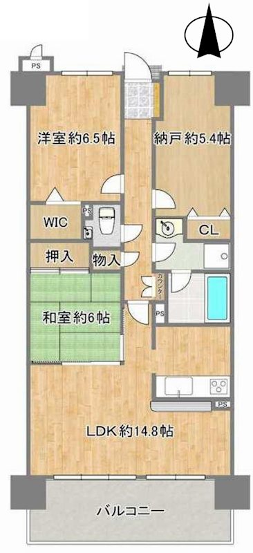 ライオンズマンション千里丘ガーデンシティ   間取り図