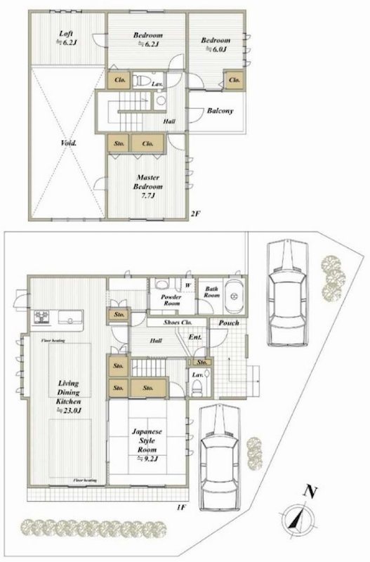 茨木市彩都あさぎ6丁目　中古一戸建   間取り図