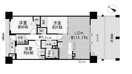 ウェリス高槻パークスクエア  間取り図