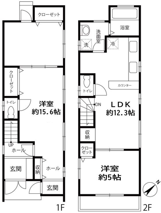 吹田市清水　中古一戸建 間取り図