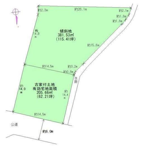 高槻市大和1丁目　売土地 間取り図