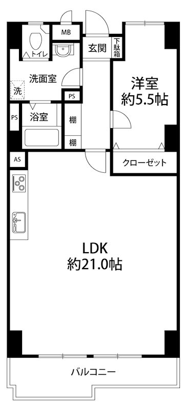 茨木グランドハイツ 間取り図