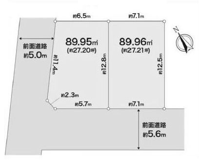 高槻市東城山町　売土地 間取り図
