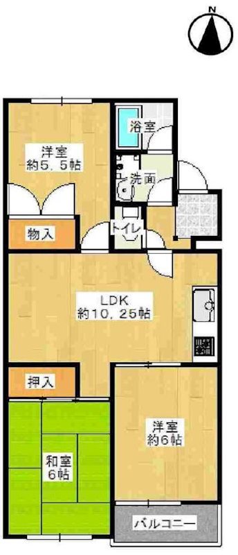 藤和枚方コープ 間取り図