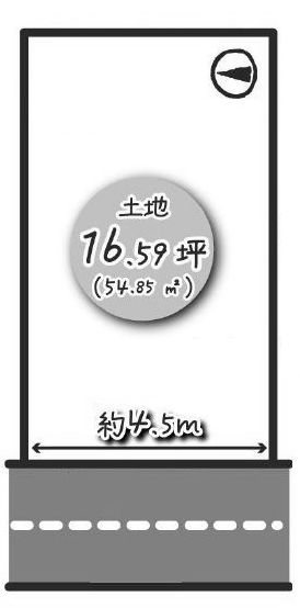 高槻市安満西の町　売土地 間取り図